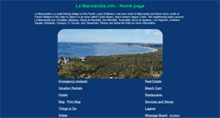Desktop Screenshot of lamanzanilla.info